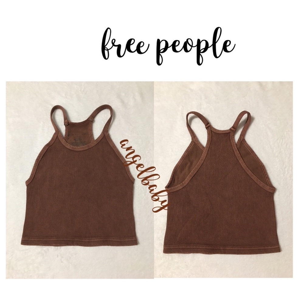 Free People Happiness Runs Crop in Chocolate! - Picture 4 of 12